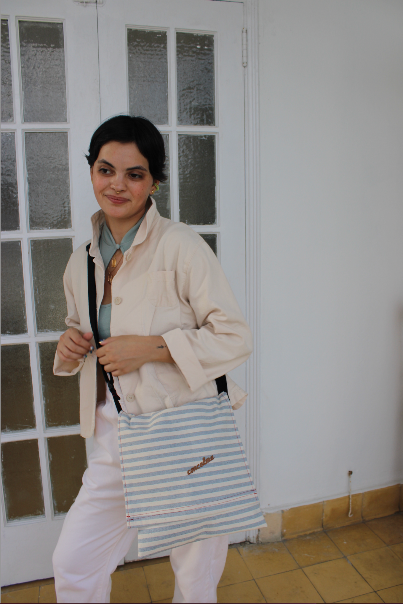 Messenger Adjustable | Up cycled Denim