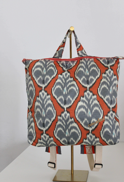Backpack - Etnica Orange Grey