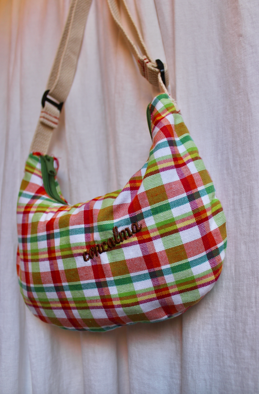 Media Luna SM | Rainbow Plaid