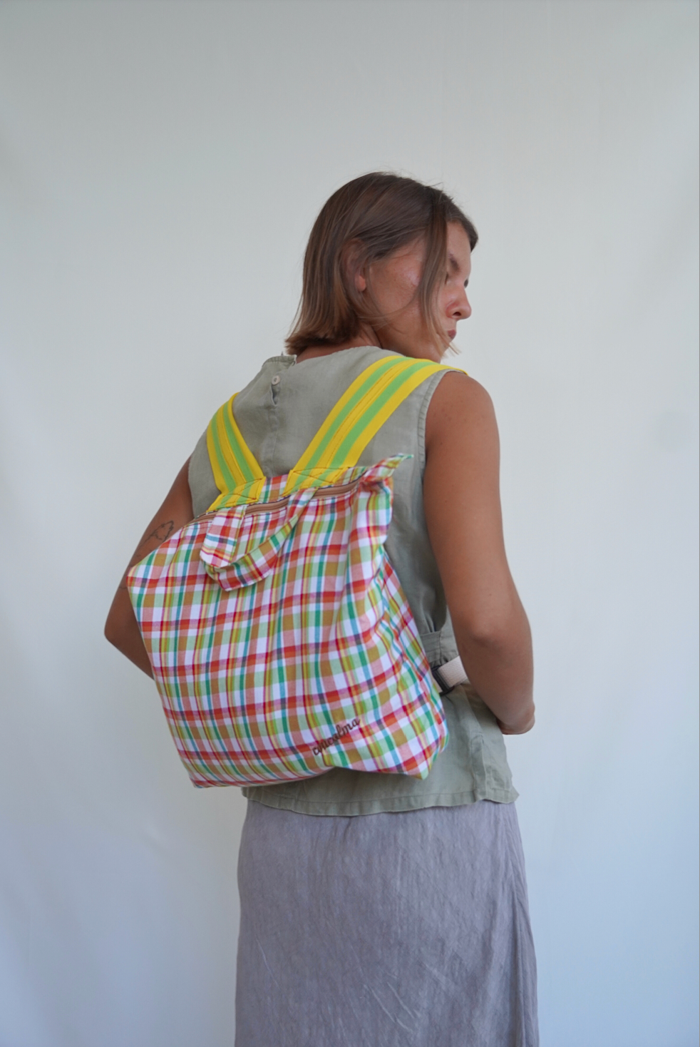Backpack | Multicolor Plaid